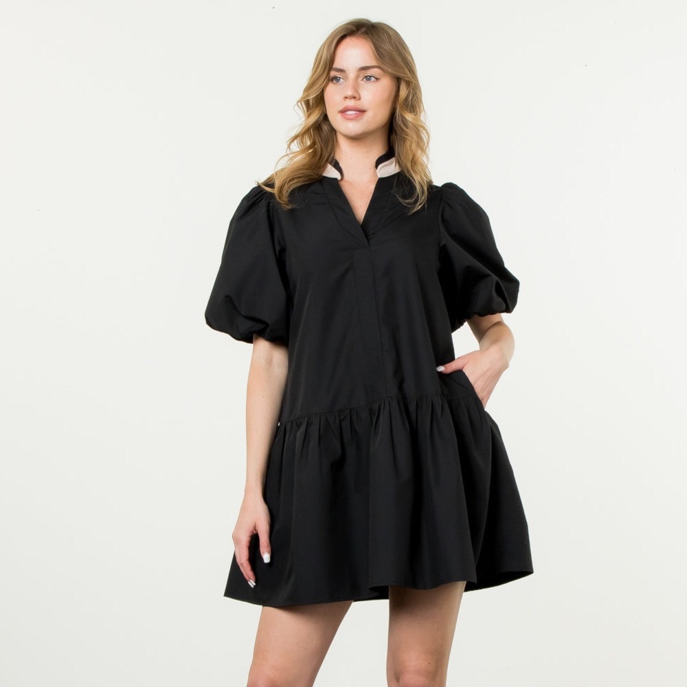 THML - Elora Puff Sleeve Dress